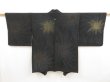 Photo1: 5004T05z680 Vintage Japanese Kimono Silk HAORI  Black (1)