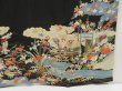 Photo7: 5004T11z1090 Vintage Japanese Kimono Crepe Silk TOMESODE Black (7)