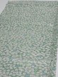 Photo3: 2H01z60  Japanese Kimono Silk  FABRIC Maple Sage green 42.5x13.8 (3)