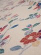 Photo4: 2H07z40  Japanese Kimono Silk  FABRIC Camellia Light cream 52.8x7.1 (4)