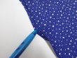 Photo7: 2H02z40  Japanese Kimono Silk  FABRIC Snow grass Dark blue 40.6x13.8 (7)