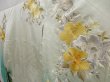 Photo2: 5006T01z1380 Vintage Japanese Kimono Silk FURISODE Flowers Off-white (2)