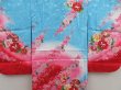 Photo3: 5006T04z280  Japanese Kimono Synthetic Girl's  Flowers Pink-Purple (3)