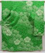 Photo1: 5006T12z1300 Vintage Japanese Kimono Silk SHIBORI FURISODE Plum blossom (1)