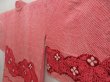 Photo2: 5012T02z540 Vintage Japanese Kimono Silk SHIBORI HAORI Flower Red-Pink (2)