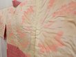 Photo7: 5012T02z540 Vintage Japanese Kimono Silk SHIBORI HAORI Flower Red-Pink (7)