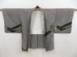 Photo6: 5012T04z510 Vintage Japanese Kimono Silk SHIBORI HAORI  Black (6)