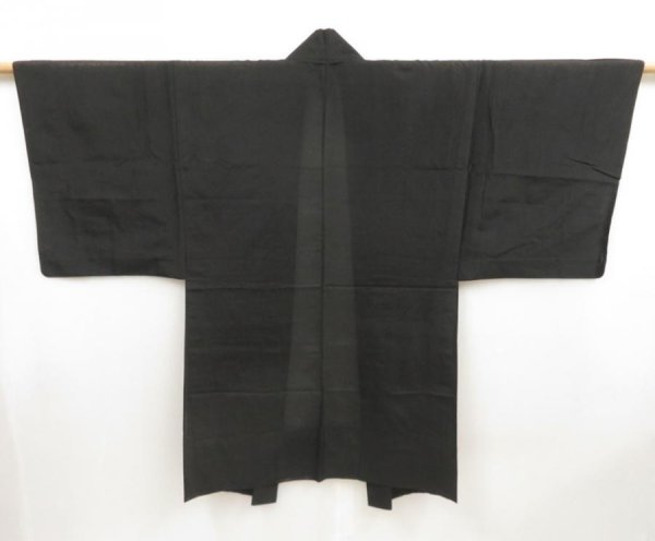 Photo1: 5012T05z300 Vintage Japanese Kimono Silk Men's See through HAORI (1)