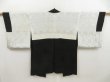 Photo8: 5012T07z470 Vintage Japanese Kimono Silk HAORI Flowers Black (8)