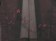 Photo3: 5012T11z230 Vintage Japanese Kimono Silk See through HAORI Flower Black (3)