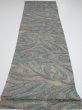 Photo5: 1R02z60  Japanese Kimono Silk  FABRIC Stream Gray 40.9x14.6 (5)