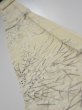 Photo1: 1R09z50  Japanese Kimono Silk  FABRIC Branch Lemon white 78.7x6.7 (1)