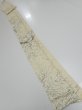 Photo5: 1R09z50  Japanese Kimono Silk  FABRIC Branch Lemon white 78.7x6.7 (5)