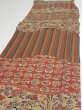 Photo3: 1R05z100  Japanese Kimono Crepe Silk  FABRIC Vegetables Light brown 66.9x14.2 (3)