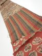 Photo1: 1R09z60  Japanese Kimono Crepe Silk  FABRIC Vegetables Light brown 82.7x7.1 (1)