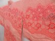 Photo2: 5013T03z550 Vintage Japanese Kimono Silk SHIBORI HAORI Flowers Pink (2)