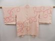 Photo1: 5013T05z480 Vintage Japanese Kimono Silk SHIBORI HAORI  Light pink (1)