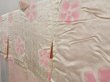 Photo7: 5013T05z480 Vintage Japanese Kimono Silk SHIBORI HAORI  Light pink (7)