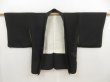 Photo5: 5013T06z580 Vintage Japanese Kimono Silk HAORI Wave Black (5)