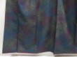 Photo4: 5013T10z770 Vintage Japanese Kimono Silk TSUMUGI  Dark navy (4)