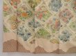 Photo6: 5013T11z800 Vintage Japanese Kimono Silk TSUKESAGE Flowers Champagne (6)