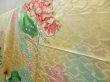 Photo2: 5013T13z810 Vintage Japanese Kimono Silk FURISODE Pine Light cream (2)