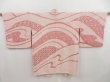 Photo1: 5014T06z610 Vintage Japanese Kimono Silk SHIBORI HAORI Flowers Coral pink (1)