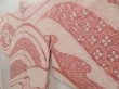 Photo2: 5014T06z610 Vintage Japanese Kimono Silk SHIBORI HAORI Flowers Coral pink (2)