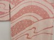 Photo3: 5014T06z610 Vintage Japanese Kimono Silk SHIBORI HAORI Flowers Coral pink (3)