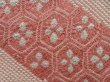 Photo4: 5014T06z610 Vintage Japanese Kimono Silk SHIBORI HAORI Flowers Coral pink (4)