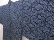 Photo2: 5014T10z410 Vintage Japanese Kimono Silk SHIBORI HAORI  Light navy (2)