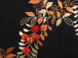 Photo4: 5018T01z610 Vintage Japanese Kimono Silk HAORI Wisteria Black (4)