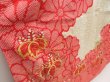 Photo3: 5018T02z1030 Vintage Japanese Kimono Silk FURISODE Paulownia Red (3)