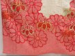 Photo6: 5018T02z1030 Vintage Japanese Kimono Silk FURISODE Paulownia Red (6)