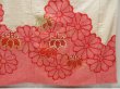 Photo7: 5018T02z1030 Vintage Japanese Kimono Silk FURISODE Paulownia Red (7)