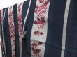 Photo2: 5018T04z440 Vintage Japanese Kimono Synthetic See throught KOMON Dark navy (2)