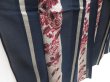 Photo3: 5018T04z440 Vintage Japanese Kimono Synthetic See throught KOMON Dark navy (3)