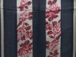 Photo5: 5018T04z440 Vintage Japanese Kimono Synthetic See throught KOMON Dark navy (5)