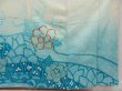 Photo7: 5018T07z1070 Vintage Japanese Kimono Silk SHIBORI FURISODE Flower Light blue (7)