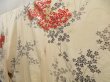 Photo2: 5018T10z1040 Vintage Japanese Kimono Silk FURISODE Flower Light cream (2)