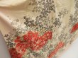 Photo3: 5018T10z1040 Vintage Japanese Kimono Silk FURISODE Flower Light cream (3)