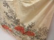 Photo4: 5018T10z1040 Vintage Japanese Kimono Silk FURISODE Flower Light cream (4)