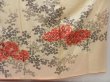 Photo7: 5018T10z1040 Vintage Japanese Kimono Silk FURISODE Flower Light cream (7)