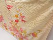 Photo4: 5018T12z960 Vintage Japanese Kimono Silk FURISODE Chrysanthemum Light cream (4)