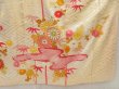 Photo7: 5018T12z960 Vintage Japanese Kimono Silk FURISODE Chrysanthemum Light cream (7)