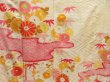 Photo8: 5018T12z960 Vintage Japanese Kimono Silk FURISODE Chrysanthemum Light cream (8)