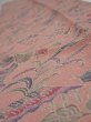 Photo4: 1S10z40  Japanese Kimono Crepe Silk  FABRIC Flowers Rosy brown 42.5x7.3 (4)