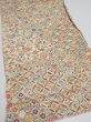 Photo2: 1S01z70  Japanese Kimono Silk  FABRIC Takaradzukushi Cream-Yellow 43.3x14.4 (2)