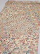 Photo3: 1S02z70  Japanese Kimono Silk  FABRIC Takaradzukushi Cream-Yellow 43.7x14.4 (3)