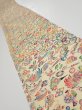 Photo1: 1S08z50  Japanese Kimono Silk  FABRIC Takaradzukushi Cream-Yellow 59.8x7.5 (1)